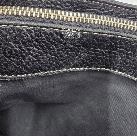 Roots Black Leather Tote Bag - Picture 5 of 11